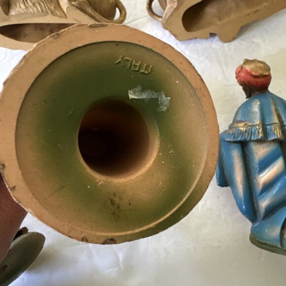 Vintage Three Kings Camel Fontanini  Italy 7 1/2 Scale Nativity Figure Lot Of 7 - Picture 16 of 16